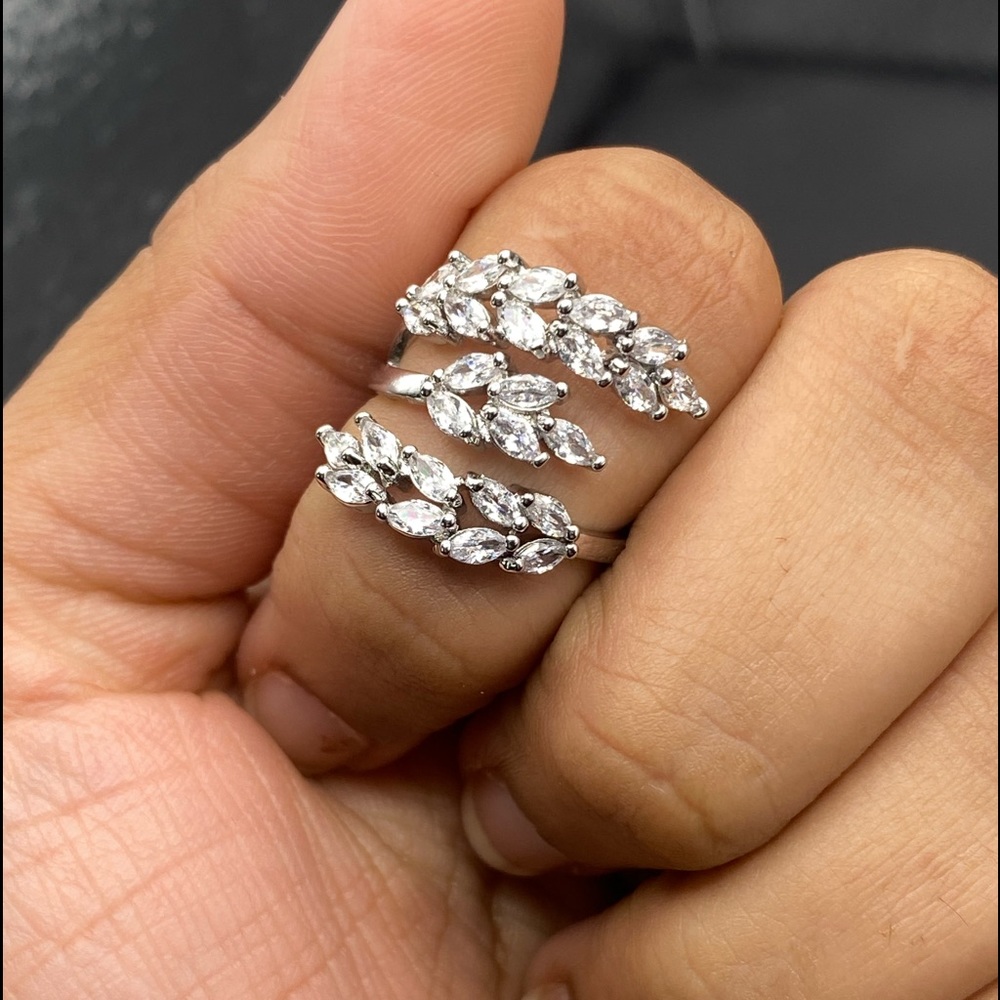 Luxury Elegant Leaf Branch Statement Ring - image 6